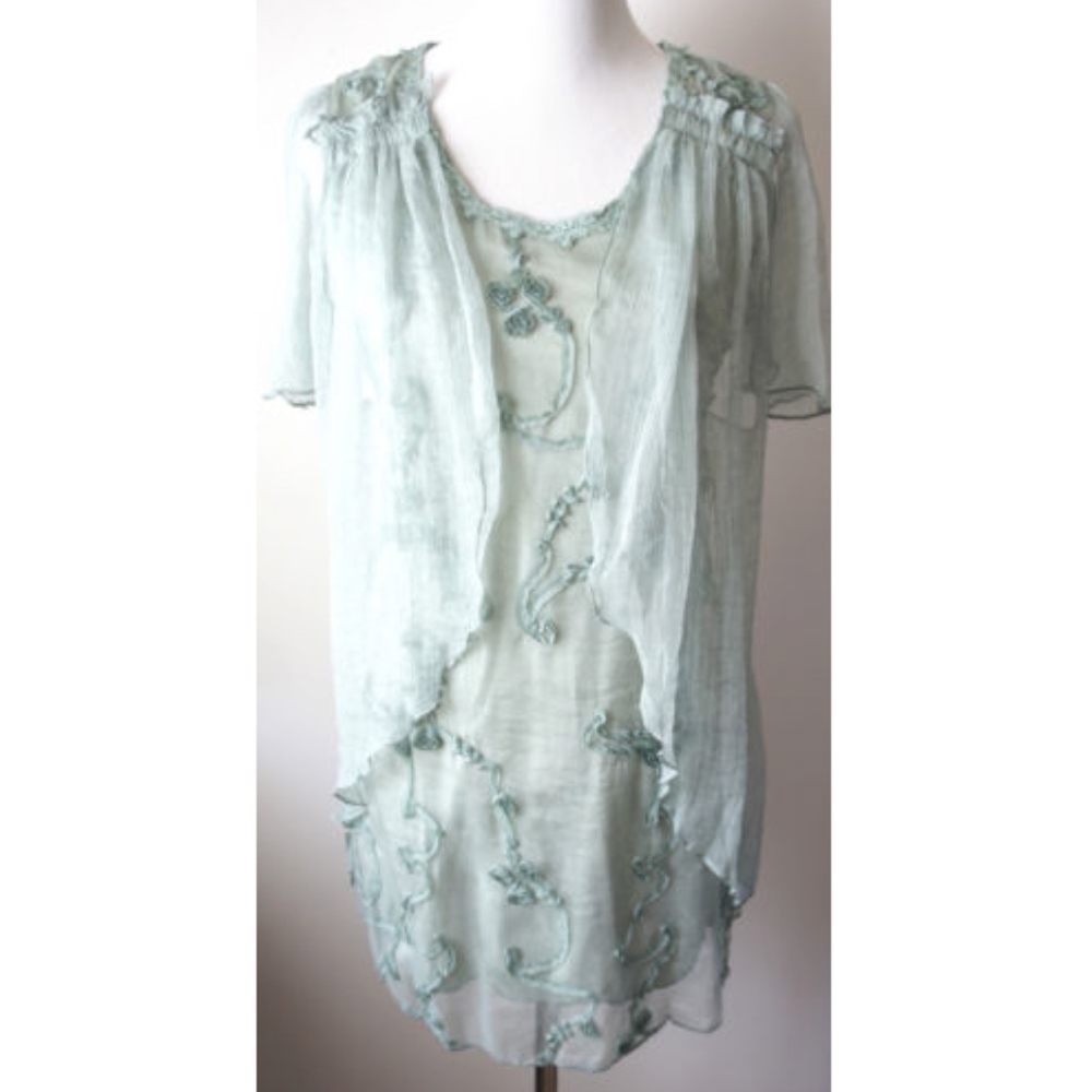 PRETTY ANGEL timeless elegant blue dress tunic